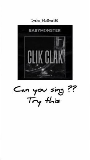 clik clak babymonster lyrics #viral #kpop #lyrics#babymonster #shorts #popular #fyp#viralshorts