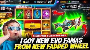 I Got New Evo Famas Demonic Grin Gun Skin in Fadded Wheel - Garena Free Fire | Happy Prince Gaming