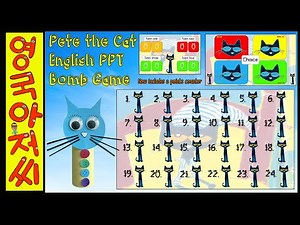 Pete the Cat English PPT Bomb game, with points counter. Free download. #petethecat#powerpointgames