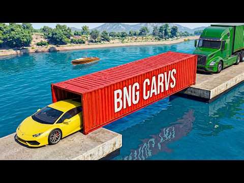 Cars vs OPPOSED Container COLLAPSE BRIDGE Challenge #6 - BeamNG.drive Fails & Crashes 2026!