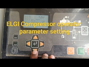 ELGI Compressor Operator setting, ELGI Local & remode set, ELGI Load & unload pressure , Alarm reset