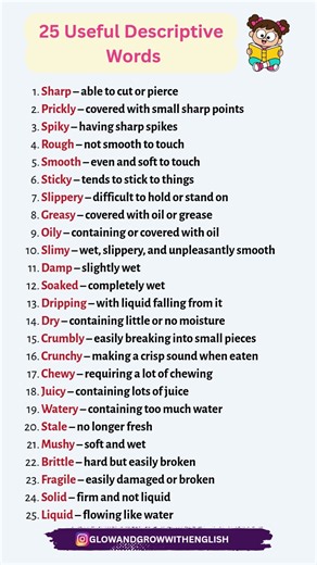 Useful English Words to Describe Things | Sharp, Prickly, Sticky & More
