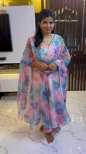 2.5K views | Handmade organza dress  this organza dress is an absolute stunner, perfect for any occasion. ❤️ . . #organzaobsession #dress #partyperfect #holidayvibes #trending #reels #fashion #fashionblogger | Pelly Kelly India | Facebook