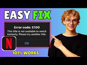 Netflix Error Code E100 on iPhone [FIXED] | Easy 2025 Solution