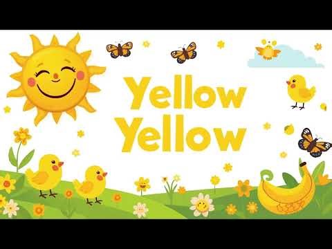 Canción del Color Amarillo para Niños 🟡 | Aprende los Colores Cantando | Música Infantil