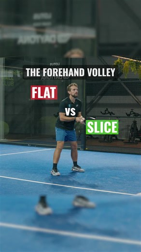 🎾 Forehand volley: flat vs slice Flat Racket face more perpendicular to the ground. The ball travels faster, but bounces higher — often making it easier to return. Slice Racket head stays slightly open as you brush down the ball. Creates lower bounce, more control, and more pressure on your opponents. Different situations, different tools. #padel #padeltips #padeltennis #ThePadelSchool #training #sports #active #coaching #success #mindset