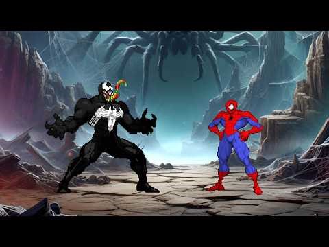 Venom vs Spiderman. Marvel vs Capcom MUGEN Battle