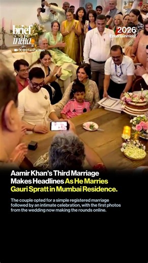 Aamir Khan Marries Gauri Spratt In Intimate Mumbai Ceremony, Begins A New Chapter.