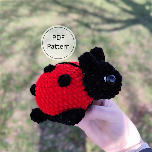 Ladybug Plush Toy Amigurumi Crochet Pattern - Etsy