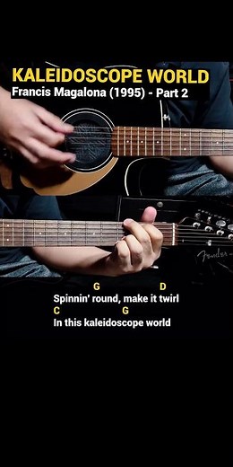 Kaleidoscope World - Francis Magalona (1995) Easy Guitar Chords Tutorial with Lyrics Part 2 SHORTS