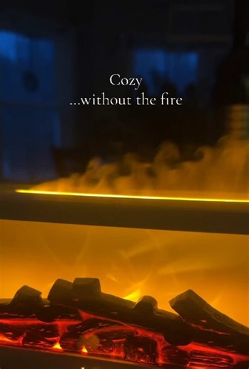 This flame diffuser gives cozy fireplace vibes without heat or smoke. It works as an aroma diffuser and cool mist humidifier, with a realistic flame effect and soft ambient lighting that changes the mood of a room. Perfect for bedrooms, living rooms, or winding down at night. #flamediffuser #aromadiffuser #homeambience #cozyhome #bedroomdecor