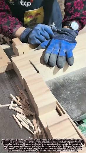 Precision Cutting of Thin Wooden Boards into Uniform Square Pieces