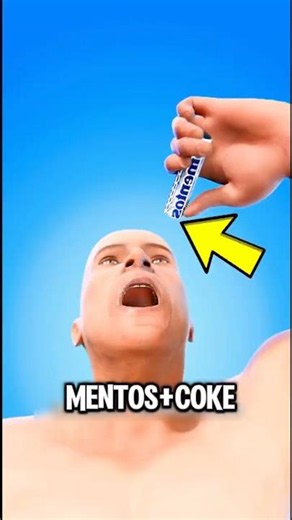 What Happens If you Drink Coke suddenly You ate Mentos too #ScienceFacts #CokeAndMentos #DidYouKnow