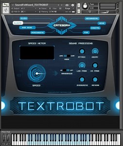 SoundFxWizard TEXTROBOT instrument for Kontakt released