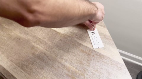 DWVO Farmhouse Corner TV Stand for Living Room, TV Stand for 55 Inch TV, Entertainment Center with Storage and Power Outlet, TV Console Cabinet, Grey Wash & Grey White