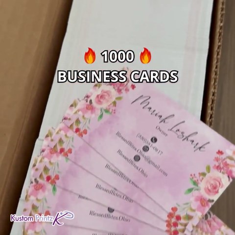1000 Full Color Business Cards W/ Your Artwork Ready to Print - 2 Sided Glossy - Etsy