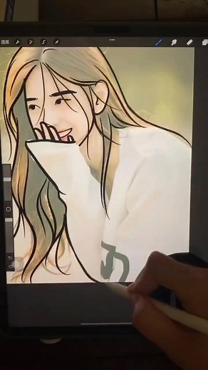 procreate painting progess #foryou #digitalart #procreate #CapCut