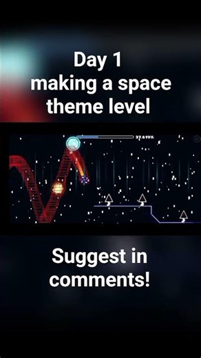 day 1 making a gd level | #geomterydash #gdlevels