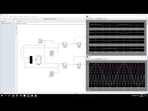 Sinusoidal PWM (SPWM) switching pattern for 3 level inverter (Multilevel) using MATLAB Simulink