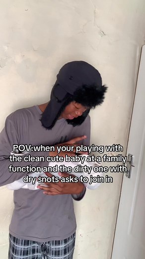 POV: Playing with the clean baby vs the one with dry snots