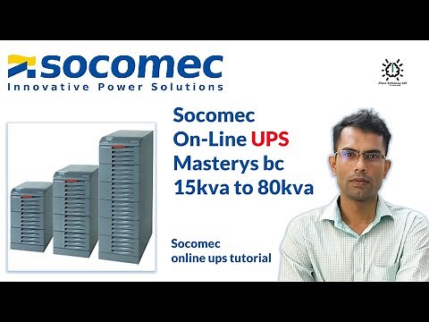 socomec online ups masterys bc 15kva to 80kva | online ups tutorial