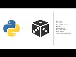 Dynamo revit script #13. Input python node + random ironpython methods