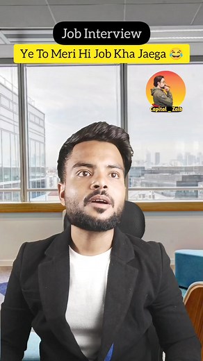 1.6M views · 56K reactions | Iski Job To Kahi Nhi Lag Paeygi .... . . . . #jobinterview #capitalzaib #reels #funny #jobsearch | Mohd Zabi | Facebook
