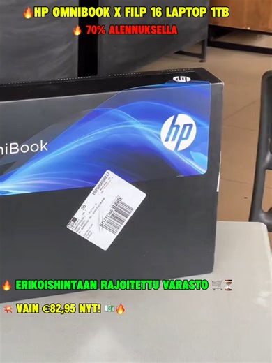 💻 HP OmniBook Laptop – Fast, Powerful & Perfect for Work!#laptop #hppc #omnibook #tech #laptopdeal #workfromhome #studentlaptop #fyp #foryou #finland #tiktokshop #viralproduct