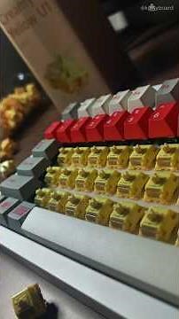 Akko Creamy Yellow U1 - improved version and the first switch from Akko's new U1 line-up! #keyboard