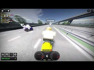 The ride Roblox (1:02:80) OG map highway race by Suzuki Hayabusa Drag