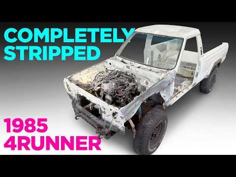Removing Front Clip + Gut Engine Bay on 1985 4Runner ASMR
