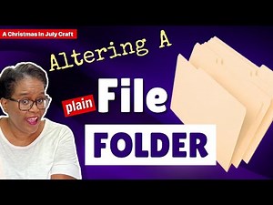 EASY CHRISTMAS CRAFT! Altering A PLAIN File Folder