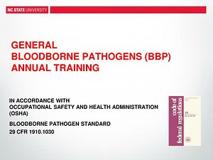PPT - General Bloodborne Pathogens (BBP) Annual Training PowerPoint Presentation - ID:208935