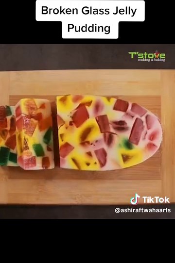 Broken Glass Jelly Pudding | Easy No-Bake Jelly Dessert | Milk & Jelly Pudding Dessert |#foryou #recipe #desert #jelly #candy #foryoupage