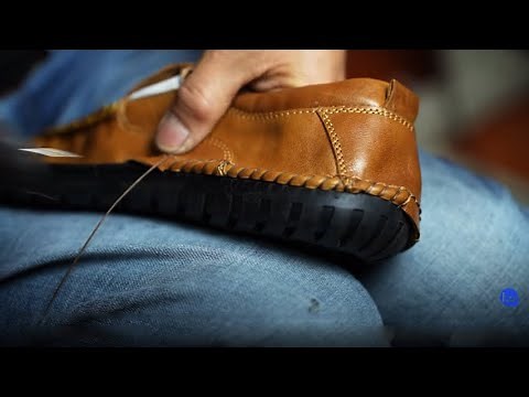 How It's Made:Handmade shoes without glue[ASMR]