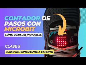 5. Micro:bit: How to make a step counter | Robotics project for children with Make Code