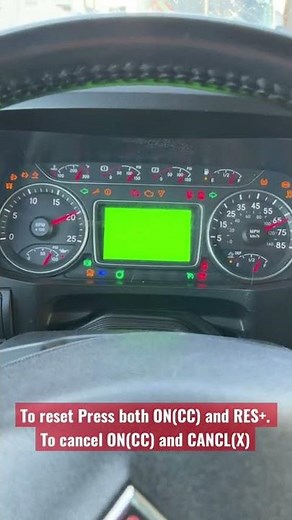Resetting your instrument cluster International LT625 2018 and above.