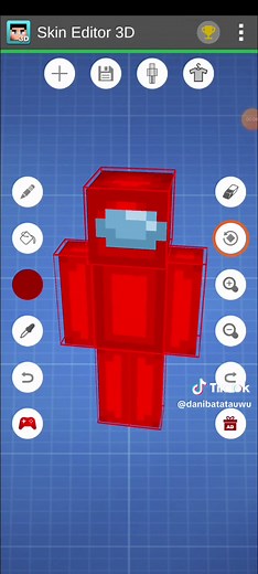 Fazendo a Skin de Among Us para Minecraft
