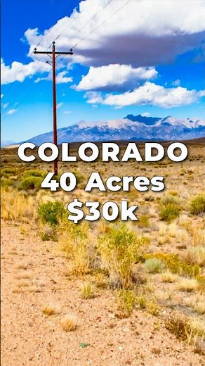 40 Acres of LAND for SALE in COLORADO with Power & County Road Frontage for $30k • LANDIO