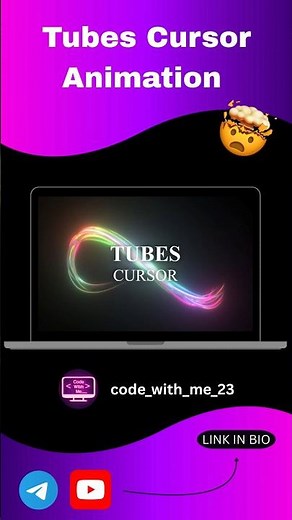 Tubes Cursor Animation ✨ | Mind-Blowing HTML CSS JS Effect 🔥 | Creative UI Project