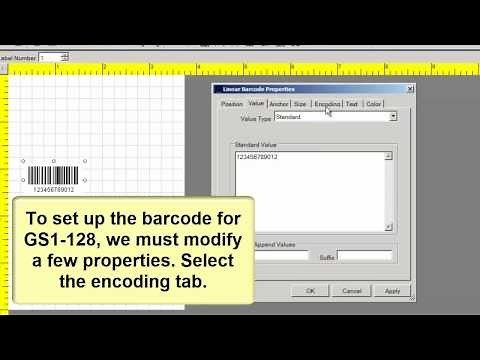 How to Create #GS1-128-Barcodes using the #BarcodeLabelSoftware