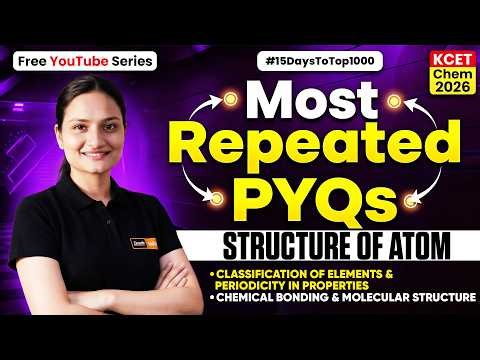 😱 KCET Chemistry LIVE Important Questions | 3 Chapters in One Shot #15DaysToTop1000 #15dayschallenge