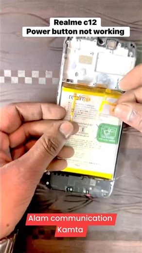 realme c12 change power button 🪛 Aalam communication address kamta bazar 💥🦅#viral