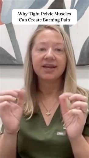 @meet.baubo on Instagram: "Why do tight pelvic floor muscles cause burning pain? When muscles are constantly tight or clenched, they reduce blood flow and run low on oxygen - the fuel muscles need to function. Without enough oxygen, muscles switch to “survival mode” (anaerobic respiration), creating a toxic byproduct: lactic acid. This lactic acid seeps into surrounding tissue, irritating nerve endings and creating that burning sensation at the vestibule, vulva, or vaginal opening. This is a fav