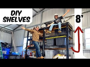 THE BEST GARAGE STORAGE SHELVES! Cheap. Easy. Fast..