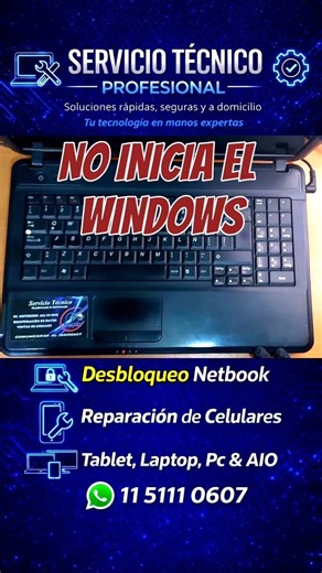 Problema con Windows no arranca así lo arreglamos #reparacion #notebook