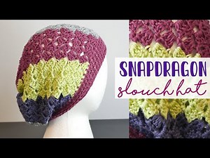 This Slouch Hat is so EASY & PRETTY! (Snapdragon Crochet Slouch Hat)