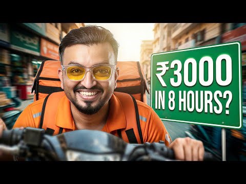 ₹3000 in 8 Hours? 1 Day as Delivery Boy Challenge | Shocking Result!