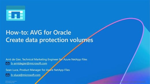 How-To: AVG for Oracle - Add data protection volumes | Samir Habibi