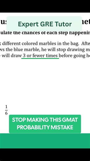 multiply when things need to happen in order, add when multiple outcomes work 🎯 GRE tutor breaks down the #1 probability mistake #GRE #GMAT #GREprep #probability #testprep #gradschool